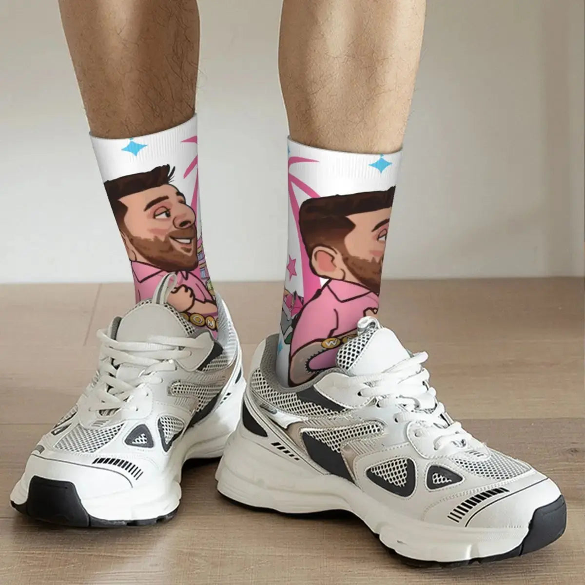 Pink Lionel Messi Socks FameFool.masks