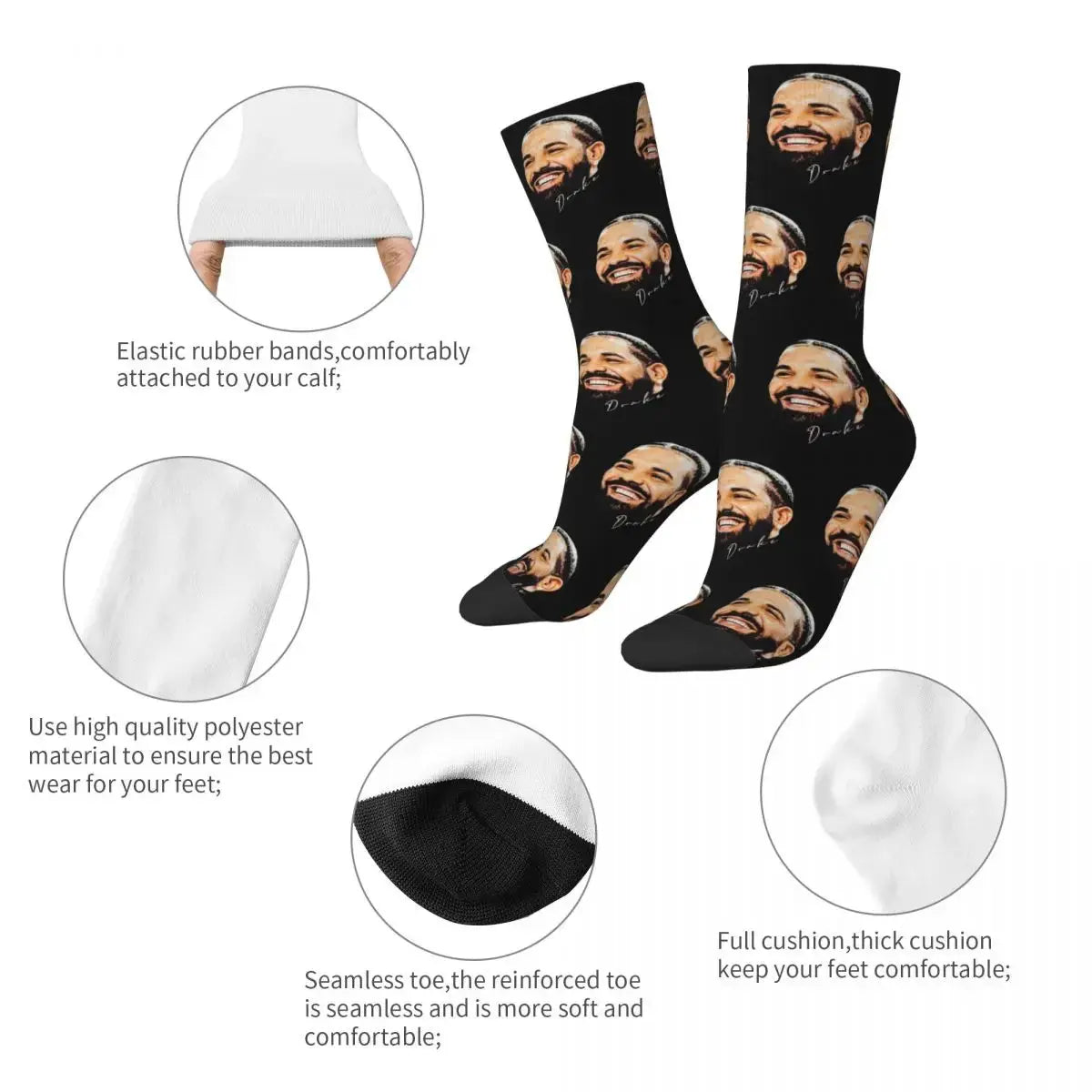 Drake Celebrity Socks - FameFool.masks